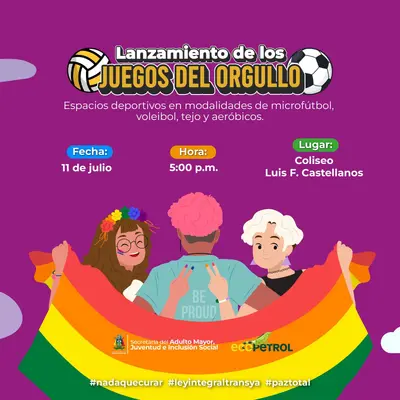 SE INAUGURARÁN LOS JUEGOS DEPORTIVOS DE LA COMUNIDAD LGTBIQA+ EN EL DISTRITO